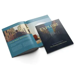 Alta calidad de la revista de impresión de catálogo personalizado folleto de impresión de folletos