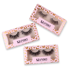Faux <span class=keywords><strong>cils</strong></span> végétaliens 3D en vison, <span class=keywords><strong>cils</strong></span> vaporeux en œil <span class=keywords><strong>de</strong></span> chat, volume court, bande complète, boîte à <span class=keywords><strong>cils</strong></span> - Product Image 2