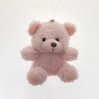 Porte-clés en peluche mignon petit ours en peluche mini jouet animal en peluche Saint-Valentin poupées ours en peluche doux porte-clés