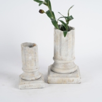Ornement de colonne romaine antique pour jardin, maison, bureau, chambre à coucher, salon, décoration extérieure, ferme, bouquet de fleurs, pot en ciment