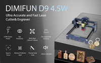Machine de gravure et de découpe au laser à diode NEJE MAX 5C 50W pour métal, acrylique, plastique, bois, papier, cuir, refroidissement par air, prise en charge du format DXF