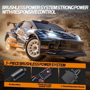 Dwi Dowellin Racing - Coches RC Rápidos a Escala 1/12 para Adultos, <span class=keywords><strong>Coche</strong></span> de Derrape sin Escobillas de 45 km/h con Giroscopio, 4WD RTR de Alta Velocidad para <span class=keywords><strong>Rally</strong></span> - Product Image 3