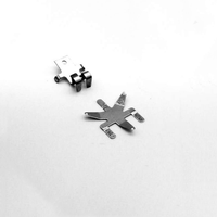 Support de batterie SMT PCB en acier inoxydable Reida avec clip nickelé pour pile CR2032, contact négatif et positif, pour clé de voiture