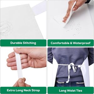 Tablier imperméable en PVC pour la vaisselle, le toilettage des animaux, le nettoyage, la cuisine, la <span class=keywords><strong>boucherie</strong></span>, tabliers robustes pour adultes, hommes et femmes - Product Image 4