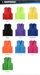 クリーニングエプロン通気性ポリエステル制服スーパーマーケットボランティアワークベストカスタムロゴプロモーション - Product Image 6