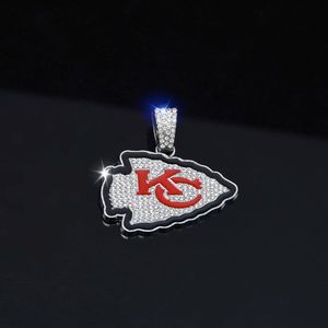 Kalung Hiphop Fashion Baru Grosir, Liontin Rugby 32, Kalung Gantung Kansas City Chiefs, Kalung Kejuaraan, Hadiah Terbaik untuk Penggemar - Product Image 6