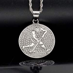 Hip Hop Golf deportes moda moneda impermeable deslustre libre 316l Acero inoxidable joyería colgante collares para hombres - Product Image 5