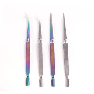 Acier inoxydable Limage des Ongles <span class=keywords><strong>Pince</strong></span> À Épiler Courbe Pinces Sculpture Clip Nail Art <span class=keywords><strong>Traitement</strong></span> UV Gel Conseils Outil - Product Image 2
