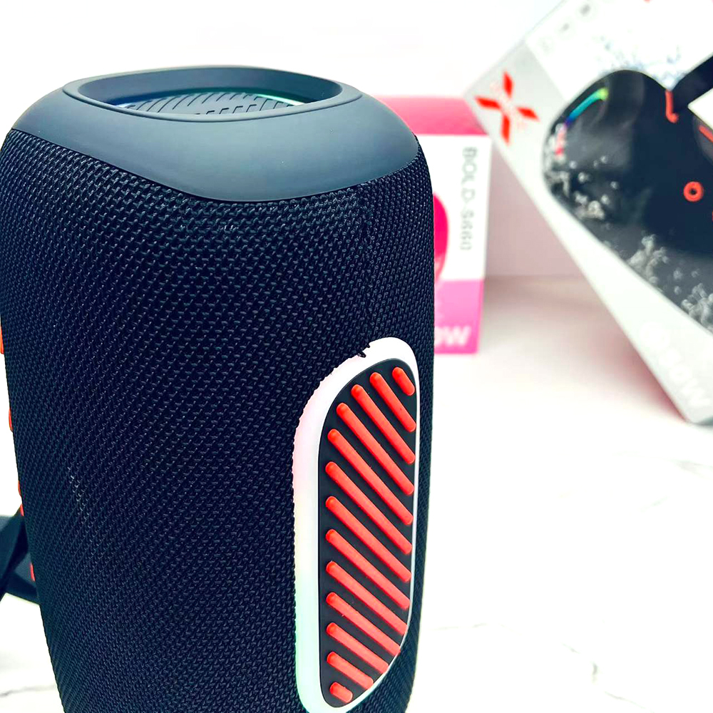 S660 New Super Bass High Power Blue-tooth Waterproof Speaker Outdoor Portable Woofer Fabric Speaker with RGB Light & Carry Strap · image 7