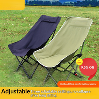 Chaise lune pliante portable d'extérieur, tabouret inclinable réglable pour le camping, la pêche et le croquis