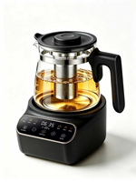 Bouilloire à thé en acier inoxydable traditionnelle pour le thé Tarik, pot à Masala Chai, mousseur à lait pour restaurant