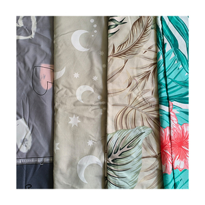 Chất lượng cao màu xám không thấm nước và thoáng khí polyester in bộ đồ giường vải - Product Image 3