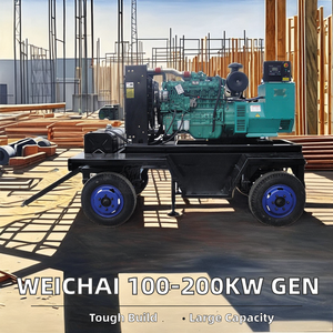 Weichai siêu im lặng 100kw-250kw di động Trailer Máy phát điện diesel wp6d152e200 Máy phát điện với 150kw 188kw 200Kw im lặng phát điện - Product Image 3