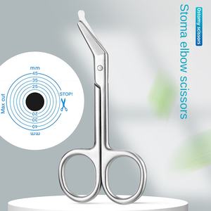 Botiquín de primeros auxilios para exteriores de acero inoxidable con tijeras afiladas para codo y tijeras de maquillaje para uso de emergencia en el hogar y bolsa de ostomía - Product Image 2