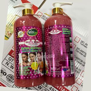 <span class=keywords><strong>Gel</strong></span> <span class=keywords><strong>Douche</strong></span> Hydratant, Éclaircissant et Exfoliant au Lait, Curcuma, Vitamine C, Collagène et Glutathion, 1000 ml - Product Image 6