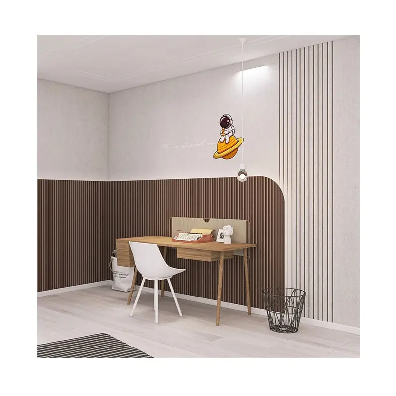 Children's Room Boy Bedroom Wall Covering 3d Geometric Grid Wall Covering Cartoon Planet Astronaut Clothing Store Mural