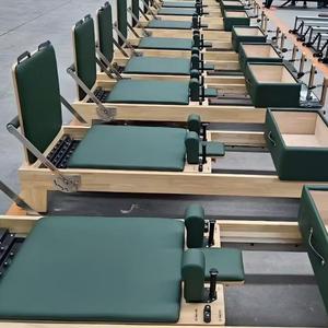 Adjustable Five Piece Set <b>Sliding</b> Pilate Bed Oak High Strength Commercial Gym Reformer for Full-Body Exercise VT-WD-RF01 Reforme - Product Image 6