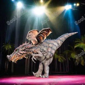 T-rex traje de dinosaurio caminando Jurassic World traje de dinosaurio Animatronic Robot dinosaurio disfraz dinosaurios completo