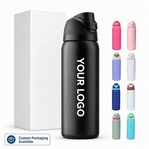 Bouteille d'eau sport en acier inoxydable avec logo personnalisé, thermos isotherme sous vide pour cadeaux promotionnels - Product Image 1