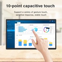 Nuevo 21,5 24 pulgadas GSM 3G 4G 5G ranura para tarjeta Sim Wifi RJ45 POE pantalla táctil Rockchip Quad Core Business Android 14 Tablet Pc ordenador