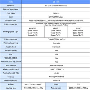 Impresora de sublimación rollo a rollo Xp600 de 1.3m para camisetas de baloncesto, ropa, textiles, vinilo y lona - Product Image 2