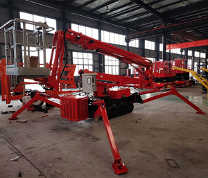 Mới điện Telescopic Spider Boom Nâng Nền tảng Trailer gắn khớp nối trên không máy trạm 380V Kết Cấu Thép - Product Image 3