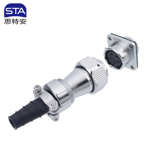 2 3 4 5 6 7 8 9 10 lõi IP67 nối chống thấm nước wy20 kim loại cáp đẩy kéo nam nữ hàng không cắm TE + Z vuông mặt bích ổ cắm - Product Image 3