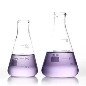 Fiole Erlenmeyer à col étroit de qualité laboratoire, 2000 ml, en verre borosilicate avec rebord renforcé - Product Image 2