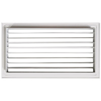 Grille de ventilation en alliage d'aluminium à déflexion unique moderne Grille de fenêtre horizontale pour hôtel CVC pour volets simples