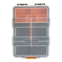Rangement transparent en plastique Séparateurs en plastique amovibles Organisateurs de pièces de quincaillerie de stockage polyvalents et durables Boîte à outils