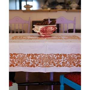 Mantel de Cocina de Lona Romagna con Estampado Étnico, Mantel Rectangular para Bodas, Hoteles y Restaurantes - Product Image 3