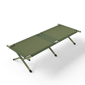 Cama Plegable para Campamento, de Aleación de Aluminio, 190 cm, Verde, Portátil, Ligera, Capacidad de Carga de 200 kg, para Uso en Emergencias y Campamentos - Product Image 1