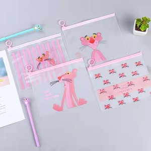 Bolsa <span class=keywords><strong>de</strong></span> papelería para estudiantes <span class=keywords><strong>de</strong></span> dibujos animados bonitos y sencillos al por mayor, portalápices <span class=keywords><strong>de</strong></span> gran capacidad, portalápices, unicornio/Cactus/leopardo, Plástico - Product Image 4