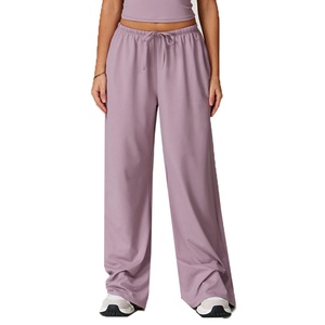 Pantalons de yoga d'entraînement sportifs longs pour femmes personnalisés, respirants, élastiques, taille mi-haute, leggings de sport disponibles - Product Image 2