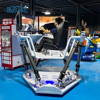 Simulateur de course sur plateforme dynamique électrique à 3 écrans pour la conduite automobile