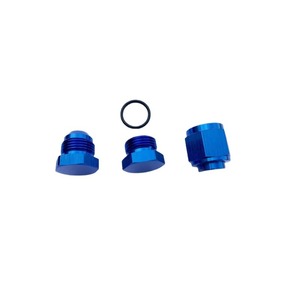 Aluminum AN4 AN6 AN8 AN10 Oil Cooler <b>Plug</b> End Cap For Fuel Line Repair <b>Replacement</b> Flat Round Female Type - Product Image 1