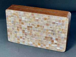 Handmade Mother of <b>Pearl</b> Mosaic Clutch for Her Multicolored Inlay Lady <b>Handbag</b> for Formal Events Weddings Valentine - Product Image 3