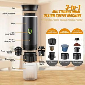Machine à expresso portable pour voiture, cuisine, camping, voyage, machine à café automatique, cadeau du Black Friday - Product Image 4