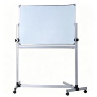 Tableau blanc mobile mobile de support magnétique de portabilité de double côté de bureau