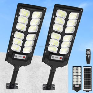 ALECTER High Bright Solar Street <b>Light</b> 6500K IP65 Outdoor Waterproof LED Wall Lamp with <b>Remote</b> <b>Control</b> for Garden Yard Parking - Product Image 1