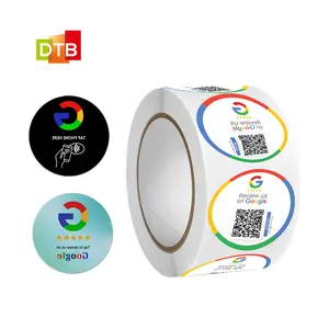 Kartu ulasan Google Nfc Ntag213 215 216 epoksi/stiker pvc restoran/hotel/Label jendela/Tag meja