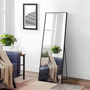 Full Length <strong>Mirror</strong> Rectangle <strong>Mirror</strong> Wall Door Mounted Aluminum Alloy <strong>Frame</strong> for Bedroom Wardrobe Mail Order Packing - Product Image 6