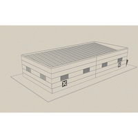 3 structures métalliques préfabriquées PEB pour garage et abri