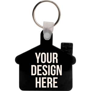 Llaveros Personalizables de PVC Suave, Duraderos e Impermeables, Regalos Promocionales para Agentes Inmobiliarios, Recuerdo para Habitaciones de Hotel y B&B, para Nuevos Propietarios - Product Image 1