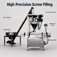 Machine de remplissage, de bouchage et de scellage automatique de poudre de café, durable, la plus vendue, facile à nettoyer, alimentation efficace