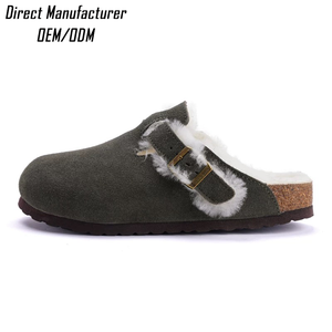Sandales orthopédiques unisexes pour Birkenstocks et sabots Boston, qualité allemande, doublure en laine, semelle intérieure en liège, antidérapantes, logo personnalisé OEM - Product Image 1