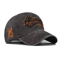 Gorra de Béisbol Clásica TX10261, Lavada y Desgastada, con Bordado 3D en PVC, 6 Paneles, Ajustable, con Logotipo de Letras Always75 para las Cuatro Estaciones