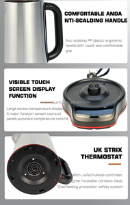 Accessori da Cucina: <span class=keywords><strong>Samovar</strong></span> in Acciaio Inox, Macchina per Tè Turco 2.0L+1.0L, Bollitore Elettrico a Doppio Strato con <span class=keywords><strong>Teiera</strong></span> in Vetro - Product Image 3