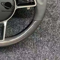Volant en fibre de carbone pour Porsche 981 991 992 718 Macan Panamera 971 Cayenne Taycan Boxster Cayman GT Macan