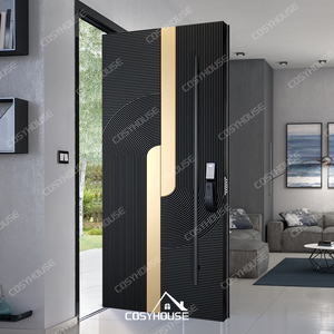 Foshan <span class=keywords><strong>porte</strong></span> <span class=keywords><strong>d</strong></span>'<span class=keywords><strong>entrée</strong></span> <span class=keywords><strong>de</strong></span> luxe en aluminium et métal avec charnière pivotante à verrouillage intelligent <span class=keywords><strong>porte</strong></span> extérieure <span class=keywords><strong>de</strong></span> maison <span class=keywords><strong>porte</strong></span> <span class=keywords><strong>de</strong></span> sécurité en métal - Product Image 2